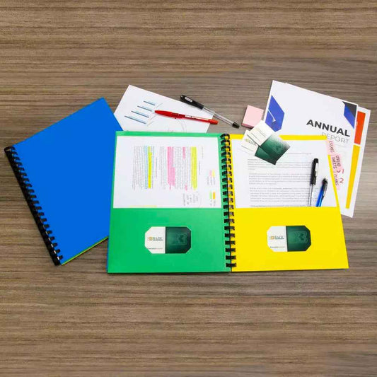 8 - Pockets Portfolios Folder w/ View Cover - Digital Docks Age