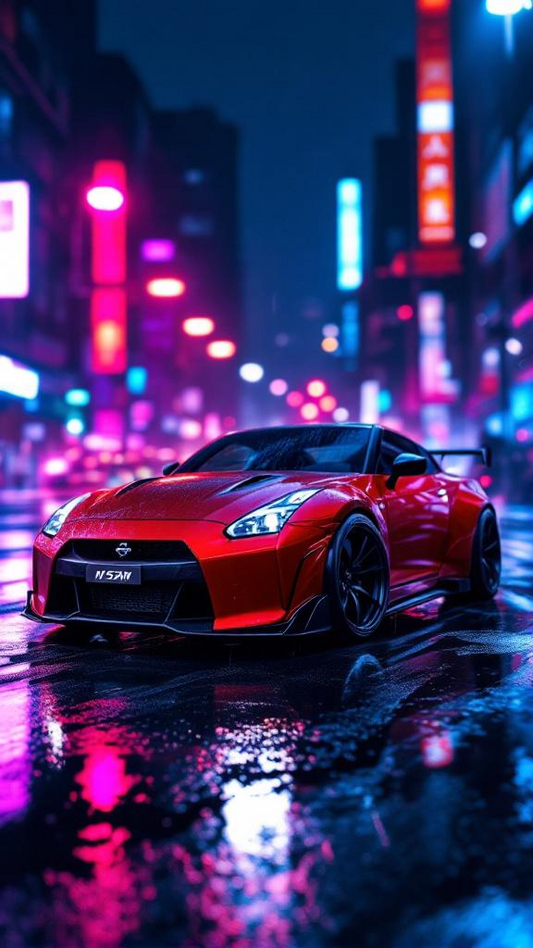 Cars - Nissan digital wallpaper.