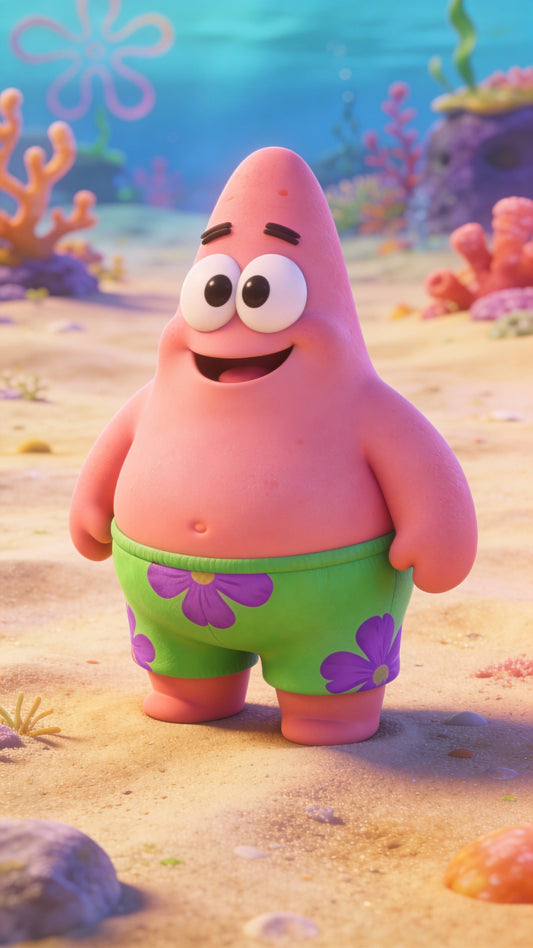 Patrick Star Digital Wallpaper – Pink Gaming Collection