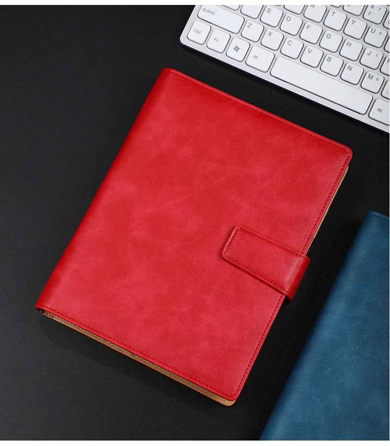 Premium A5 stitched strap 6 - slot fastener journal - Digital Docks Age