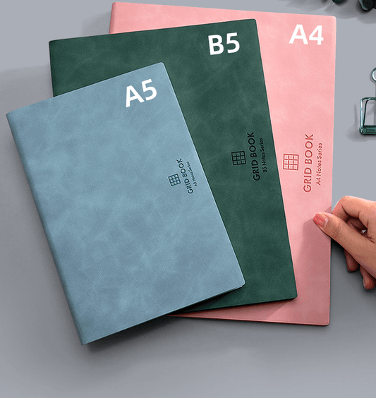 Sketch Pad Gridded Notebook Minimalist Art Style - Digital Docks Age