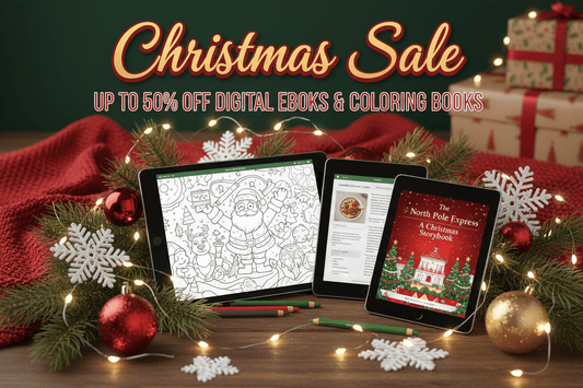 Christmas Sale: Festive Ebooks & Coloring Books Up to 50% Off! - Digital Docks Age