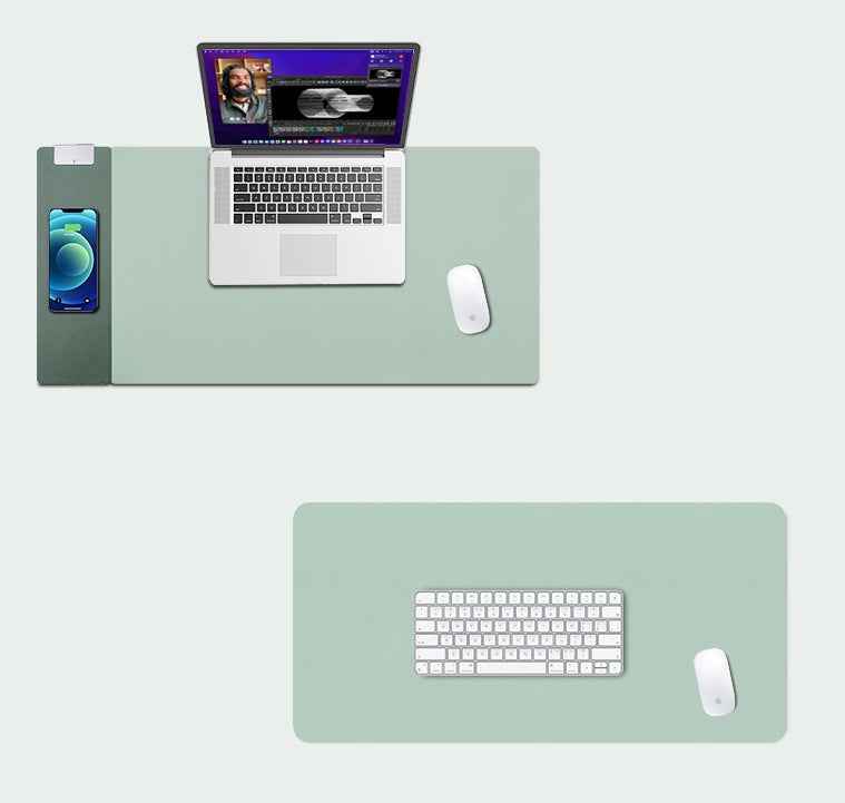 15W Quick Charge Mouse Mat With Cordless Power Desk Pad For Work And Home - Digital Docks Age