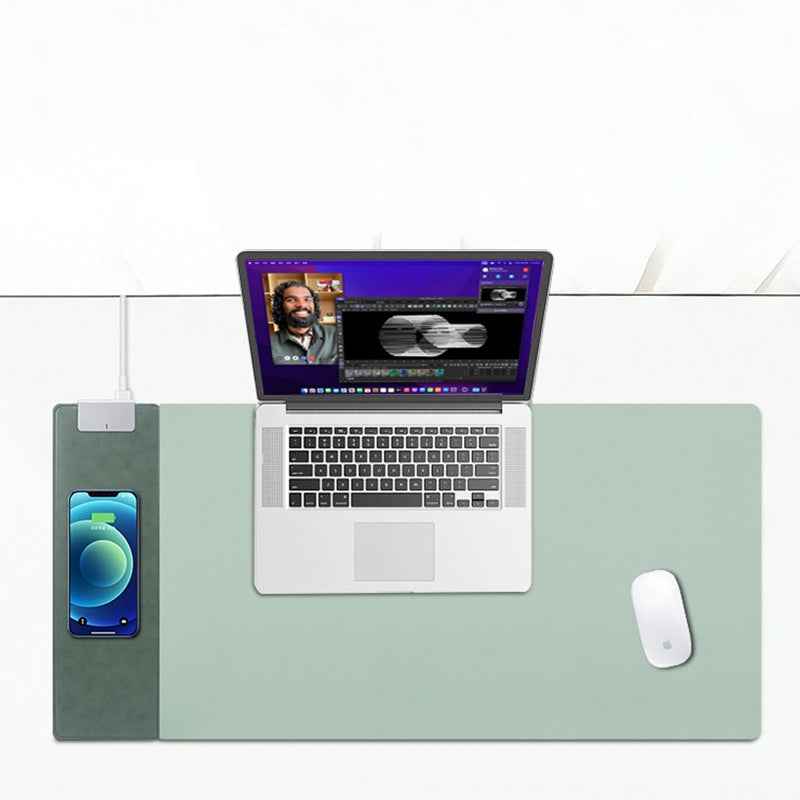 15W Quick Charge Mouse Mat With Cordless Power Desk Pad For Work And Home - Digital Docks Age