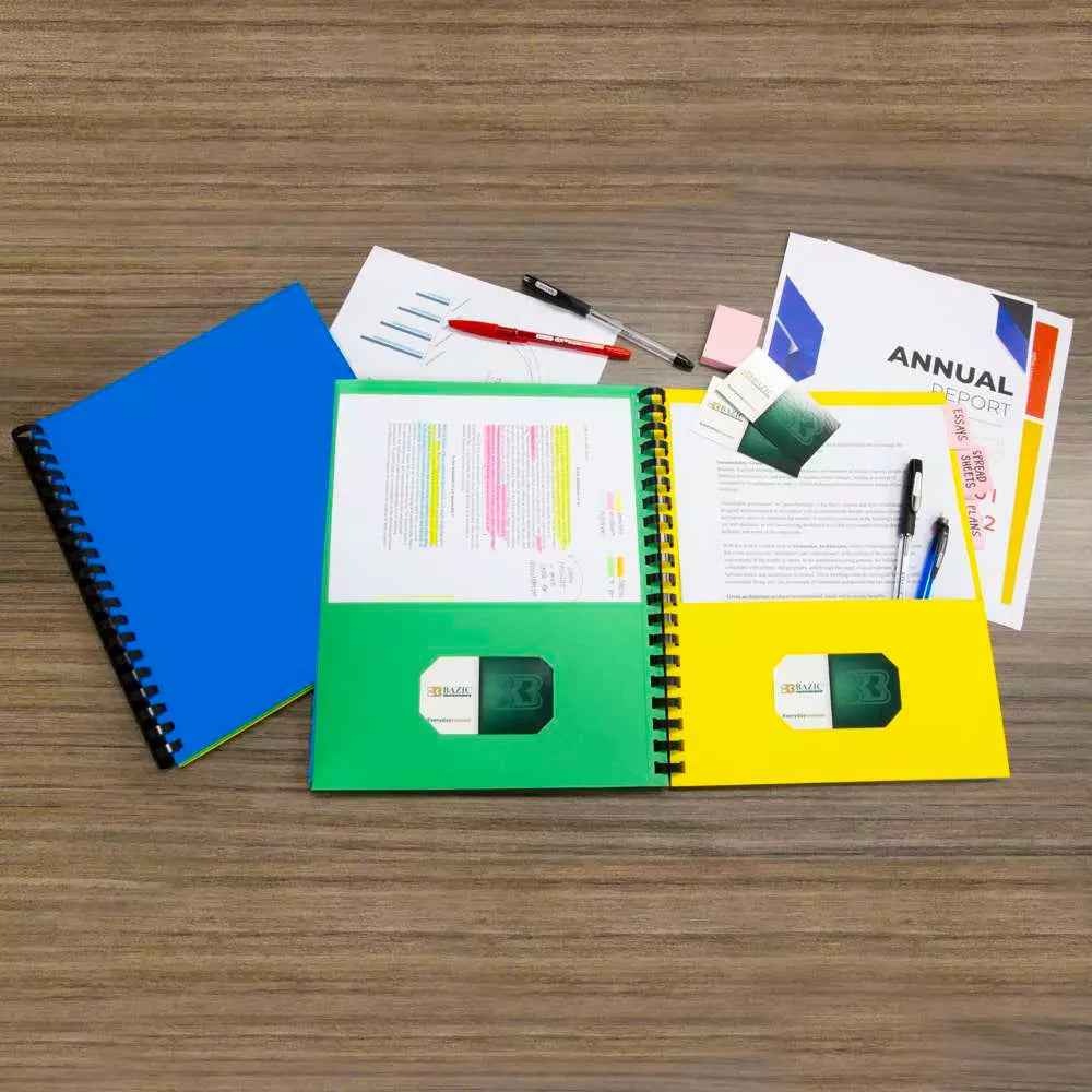 8 - Pockets Portfolios Folder w/ View Cover - Digital Docks Age