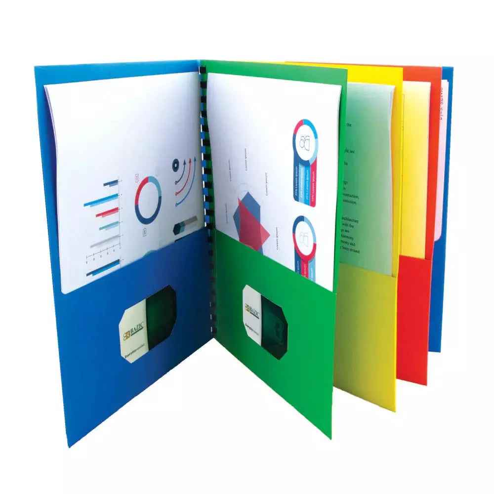 8 - Pockets Portfolios Folder w/ View Cover - Digital Docks Age