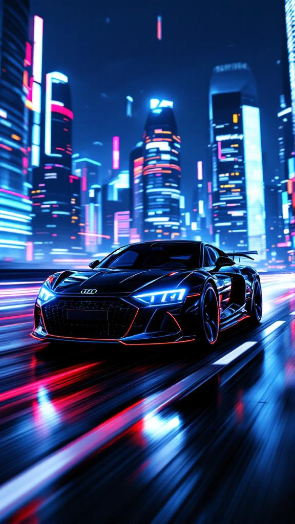 Audi digital wallpaper.