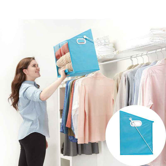 Collapsible Removable Cushioned Foldable Storage Bin Laundry Basket - Digital Docks Age