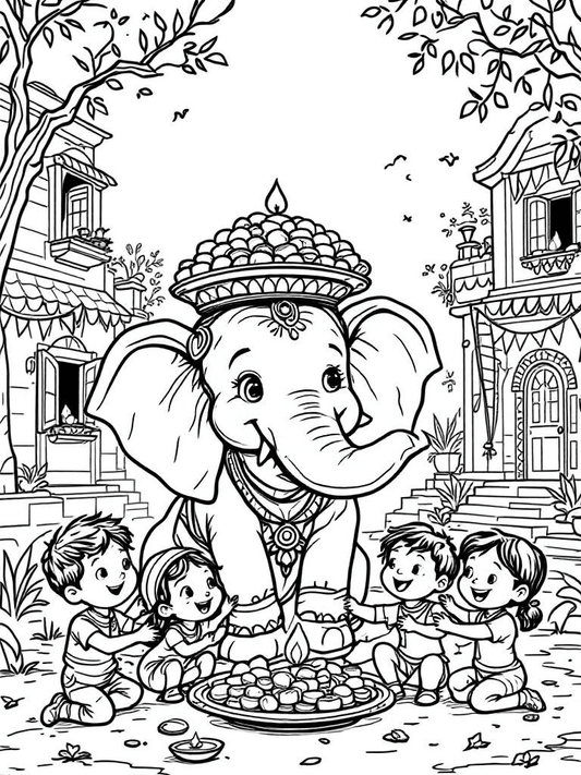 Diwali Coloring Book - Digital Download for iPad & Tablets - Digital Docks Age