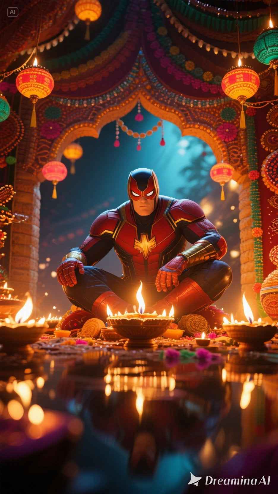 Diwali Digital Wallpaper Collection - Superhero Diwali - Digital Docks Age