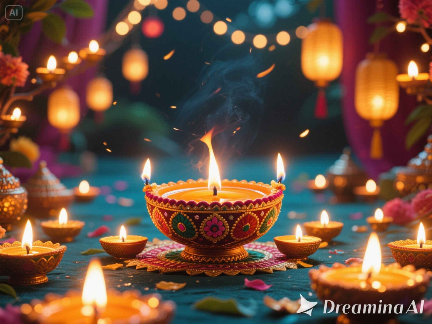 Diwali Digital Wallpaper - Festival of Lights - Digital Docks Age