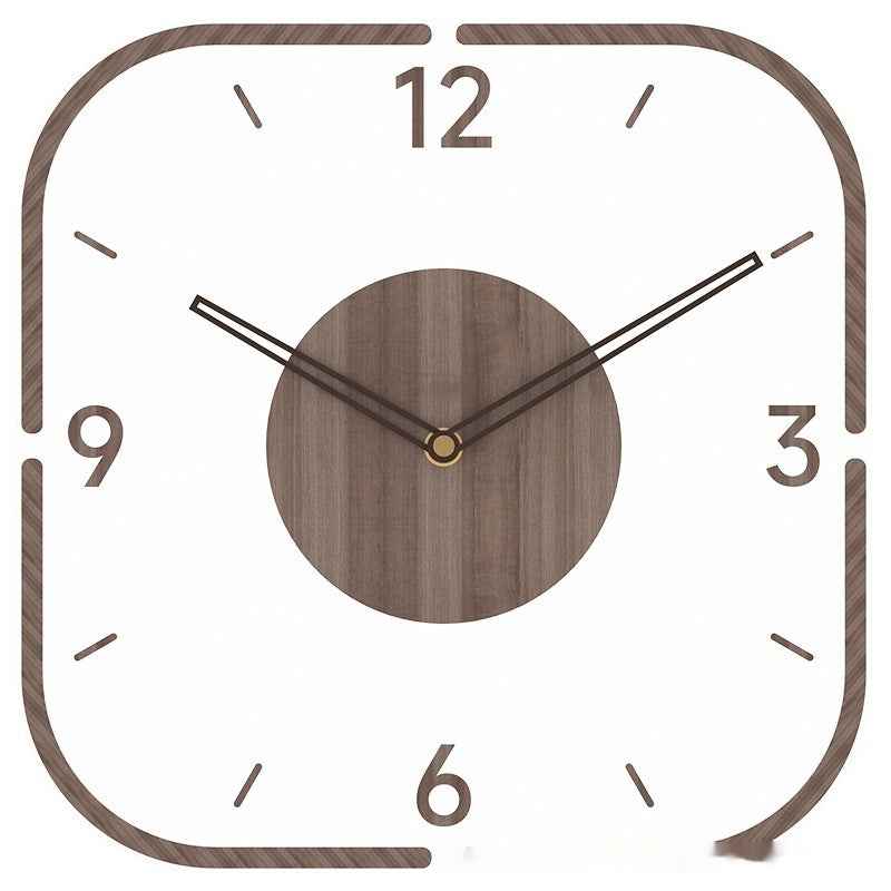 Elegant Clear Wooden Hanging Timepiece - Digital Docks Age