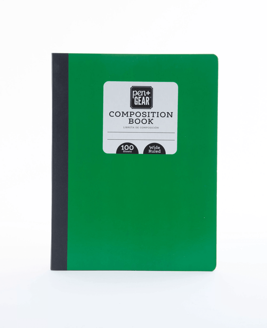 Pen + Gear 100 Sheets Composition Book, Wide Ruled - Digital Docks Age