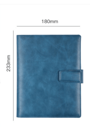 Premium A5 stitched strap 6 - slot fastener journal - Digital Docks Age